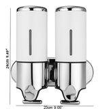 Liquid Soap Dispenser Wall Mounted Shower Gel Dispensers Shampoo Container Pump Double Hand Bathroom Soap Bottle Kitchen Tools