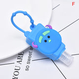 1PCS 30ml Cute Silicone Mini Hand Sanitizer Hand Gel Holder Portable Safe Gel Holder Travel Shampoo Soap Dispenser Bottle