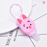 1PCS 30ml Cute Silicone Mini Hand Sanitizer Hand Gel Holder Portable Safe Gel Holder Travel Shampoo Soap Dispenser Bottle